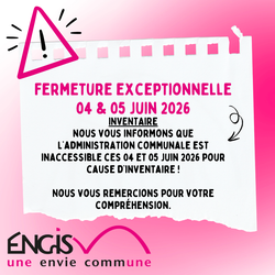 FERMETURE DE L'AC : 04/05 JUIN 2026
