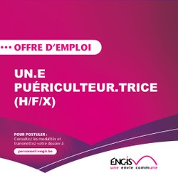 OFFRE D'EMPLOI : Un.e puériculteur.trice (H/F/X)