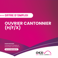 OFFRE EMPLOI : Ouvrier cantonnier (H/F/X)