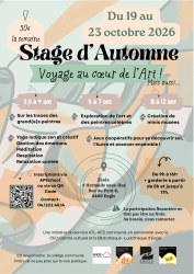 STAGE D’AUTOMNE – Voyage au cœur de l’Art !
